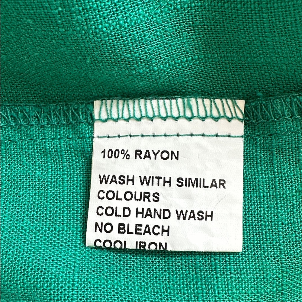 Iris Maxi Green High Low Dress with Button Detail Size 8. - Picture 15 of 16
